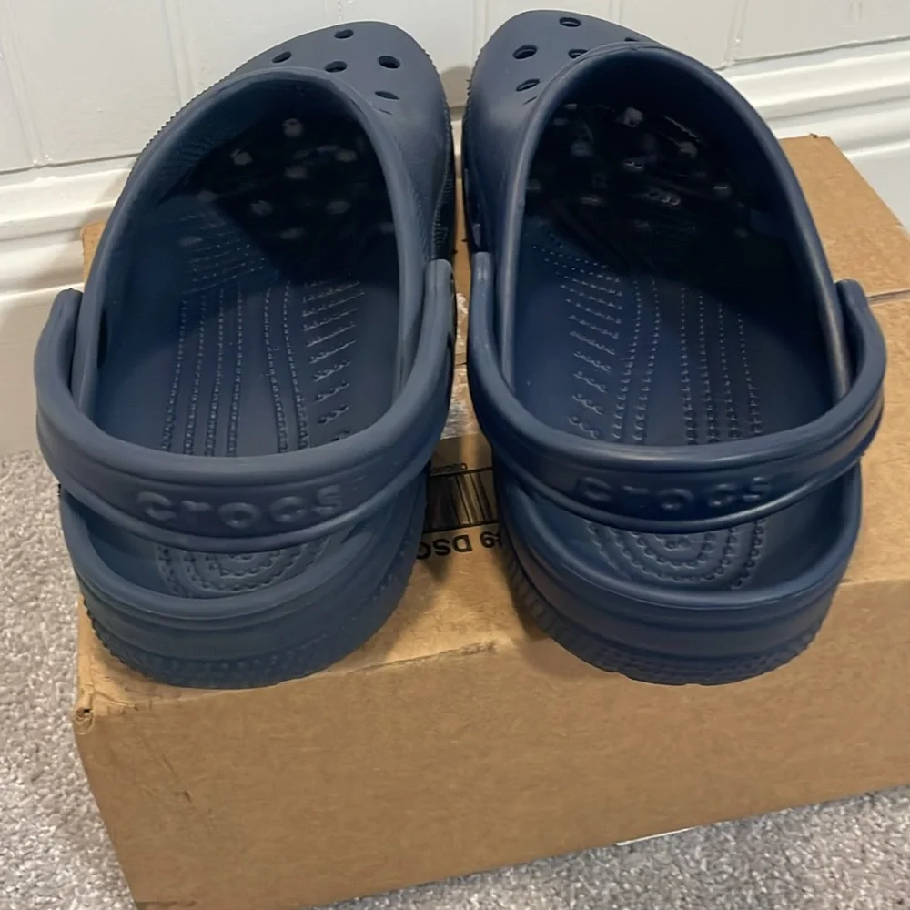 Crocs classic clog navy shoe unisex men’s 8 women’s 10 - Picture 4 of 8